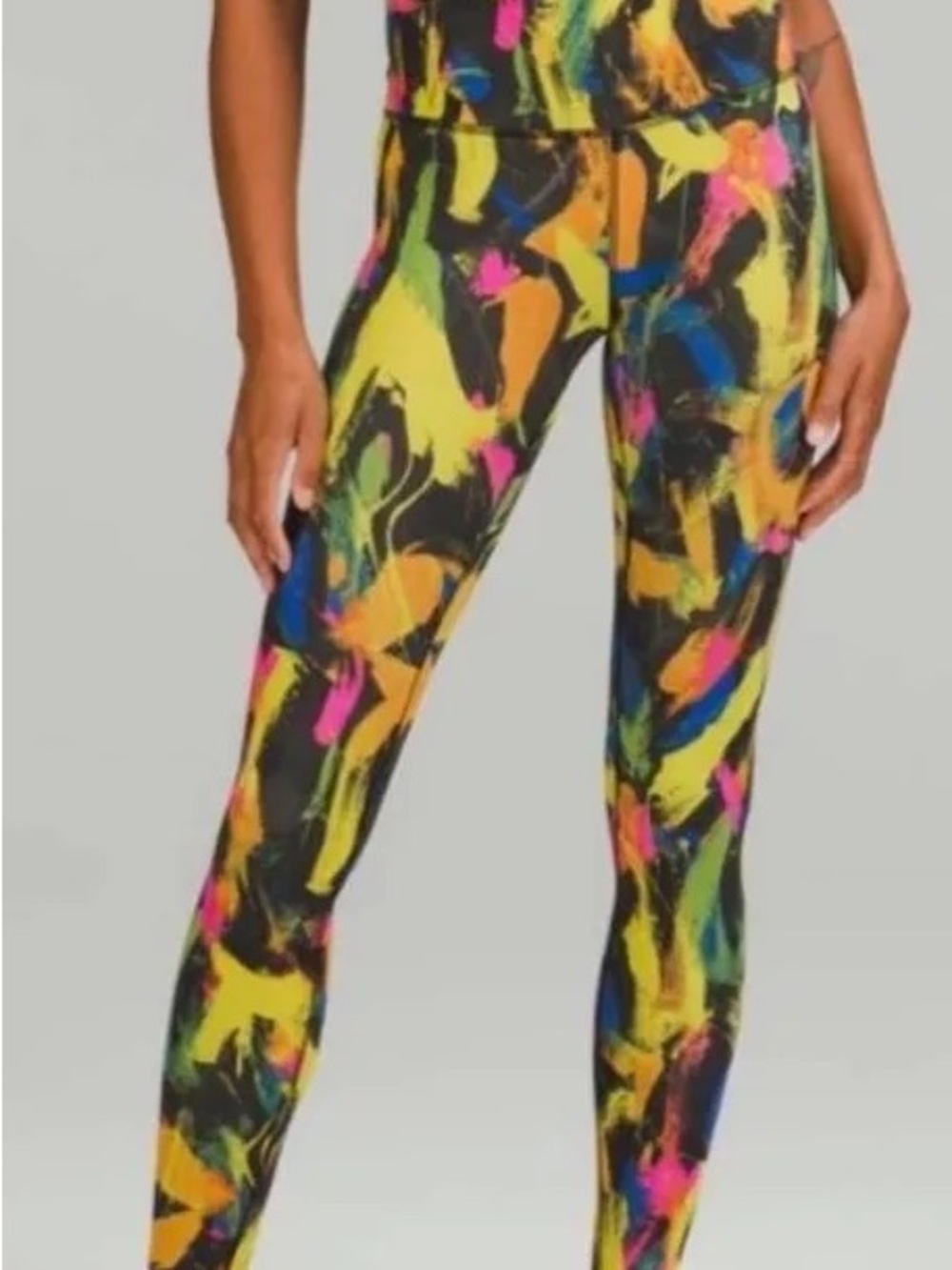 lululemon athletica Wunder Train Hi-Rise Tight 28” Undertone Black Multi